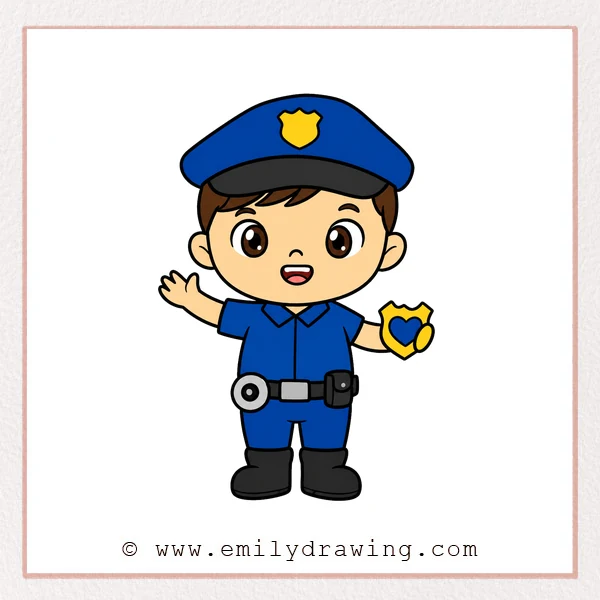 Preview of Police Officer drawing